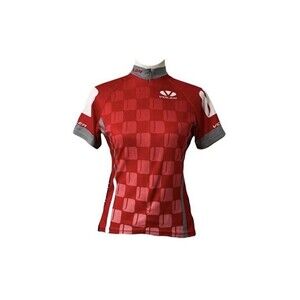 Voler Women’s Cycling Jersey Red gradient Club Raglan Invisible Zip Size Medium